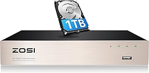 ZOSI H.265+ 8CH 5MP Lite Surveillance DVR with 1TB Hard Drive Review