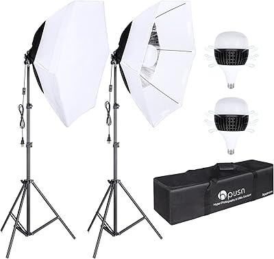 HPUSN SB02QPRO 26″ Hexagon Softbox Kit