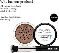 NuBeauti Hair Root Touch Up Powder, Light Brown — image 4