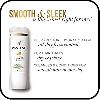 Pantene Pro-V Smooth & Sleek 2 in 1 Shampoo & Conditioner, 12.6 fl oz — image 10