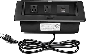 Kungfuking Pop Up Power Strip with Dual USB Ports Review