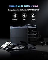 Yottamaster DF5RU3 5-Bay RAID Hard Drive Enclosure, 90TB Capacity — image 4
