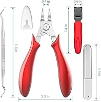 XIORRY Ingrown Toenail Clippers, Red — image 6