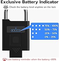 eLinkSmart P11BF Fingerprint Padlock — image 7
