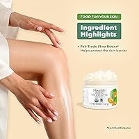 Nourish Organic Moisturizing Shea Butter 5.2 Oz Jar — image 6