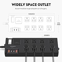 COVOZON Waterproof Surge Protector Power Strip — image 7