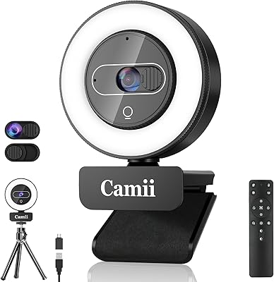 Camii 4K Webcam with Light