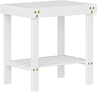 Glavbiku Bamboo Shower Chair, White — image 1