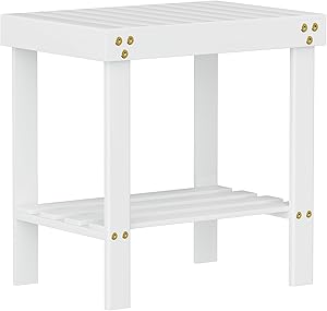 Glavbiku Bamboo Shower Chair, White Review