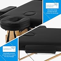 HHS Professional 84″ Portable Massage Table - Black — image 3