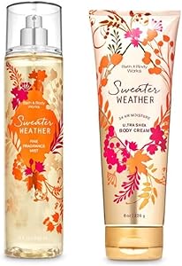 Bath and Body Works Sweater Weather Ultra Shea Body Cream and Fine Fragrance Mist 64oz Review