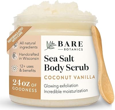 Bare Botanics Coconut Vanilla Body Scrub 24oz