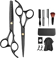 SWINILAYA Hair Scissors Set - 11 Pcs Black Stainless Steel — image 1