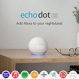 Echo Dot 4th Gen with Clock