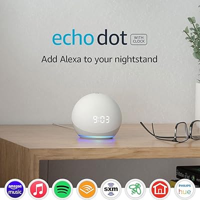 Echo Dot 4th Gen with Clock