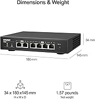QNAP QSW-2104-2T-A-US 6-Port 10GbE & 2.5GbE Network Switch — image 2