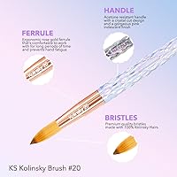 Kiara Sky Acrylic Brush #20 - Clear — image 3