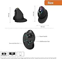 J-Tech Digital V638 Ergonomic Wireless Mouse — image 3