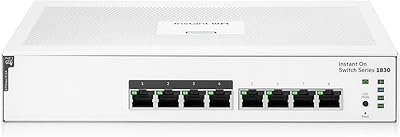 HPE Networking Instant On 1830 8-Port Gb Smart-Managed Layer 2 Ethernet Switch