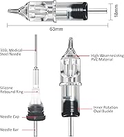 Autdor Tattoo Cartridge Needles 100Pcs Mixed Assorted Sizes — image 2
