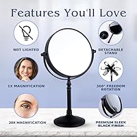 MIRRORVANA 20X Magnified Makeup Mirror with Stand — image 3