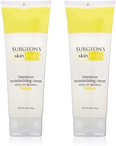 Surgeon's Skin Secret Beeswax Moisturizing Cream 8oz. Tube (2 Pack) - Lemon Review