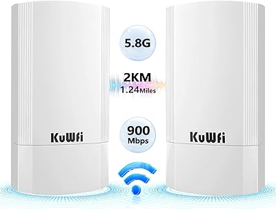 KuWFi CPE200 5.8G 900Mbps Outdoor WiFi Bridge