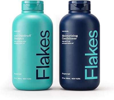 Flakes Anti Dandruff Shampoo and Conditioner Set 9oz