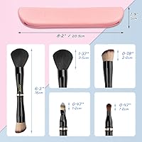 Jilier 4 in 1 Makeup Brush Set with Travel Holder — image 5