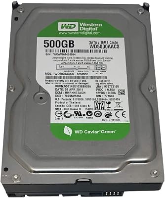 Western Digital Caviar Green WD5000AACS 500GB Hard Drive