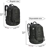 Greencity Laptop Backpack Tactical 3-Day Expandable Bug Out Bag 64L — image 3