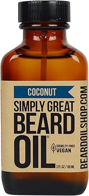 Simply Great Beard Oil Coconut Scent 3oz