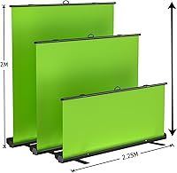 WASJOYE Large Retractable Green Backdrop Screen 79 x 79 in — image 2
