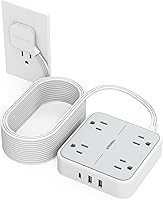 TESSAN Surge Protector Power Strip 25FT with 4 Outlets & 3 USB Ports — image 1