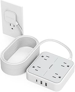 TESSAN Surge Protector Power Strip 25FT with 4 Outlets & 3 USB Ports Review