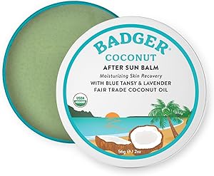 Badger Coconut AfterSun Balm, 2 oz Tin Review