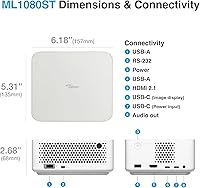 Optoma ML1080ST Ultra-Portable Short Throw Full HD Laser Projector — image 8