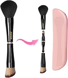 Jilier 4 in 1 Makeup Brush Set with Travel Holder
