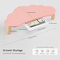 AFOOYO Cloud-Shaped Monitor Stand Riser with Drawer — image 6