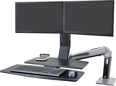 Ergotron WorkFit-A Dual Monitor Standing Desk Converter