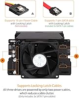 ICY DOCK flexiDOCK MB830SP-B 3-Bay 3.5 Inch SATA/SAS HDD Docking Enclosure — image 6