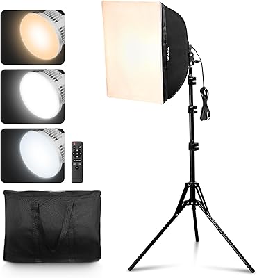 VEVOR Softbox Lighting Kit 20″ x 28″ with 30W LED Bulbs