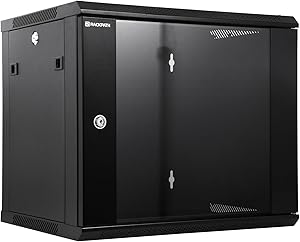 RackPath 9U Wall Mount Network Rack Cabinet