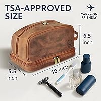 Rustic Town Leather Toiletry Bag — image 2