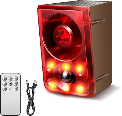 COTINSE Solar Outdoor Motion Sensor Alarm