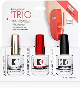 KUPA Gelfinity Gel Base & Top Coat Trio 0.5 Fl Oz Review