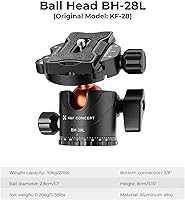 K&F CONCEPT 90" Ultra High Camera Tripod T254A7+BH-28L — image 5