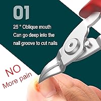 XIORRY Ingrown Toenail Clippers, Red — image 3