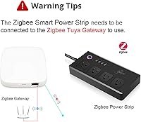 XENON ZigBee Power Strip Surge Protector with USB-C, 4 Outlets — image 3
