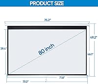 SUPER DEAL 80″ 16:9 HD Projection Screen — image 6